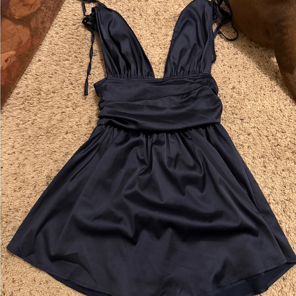 Cider navy blue dress